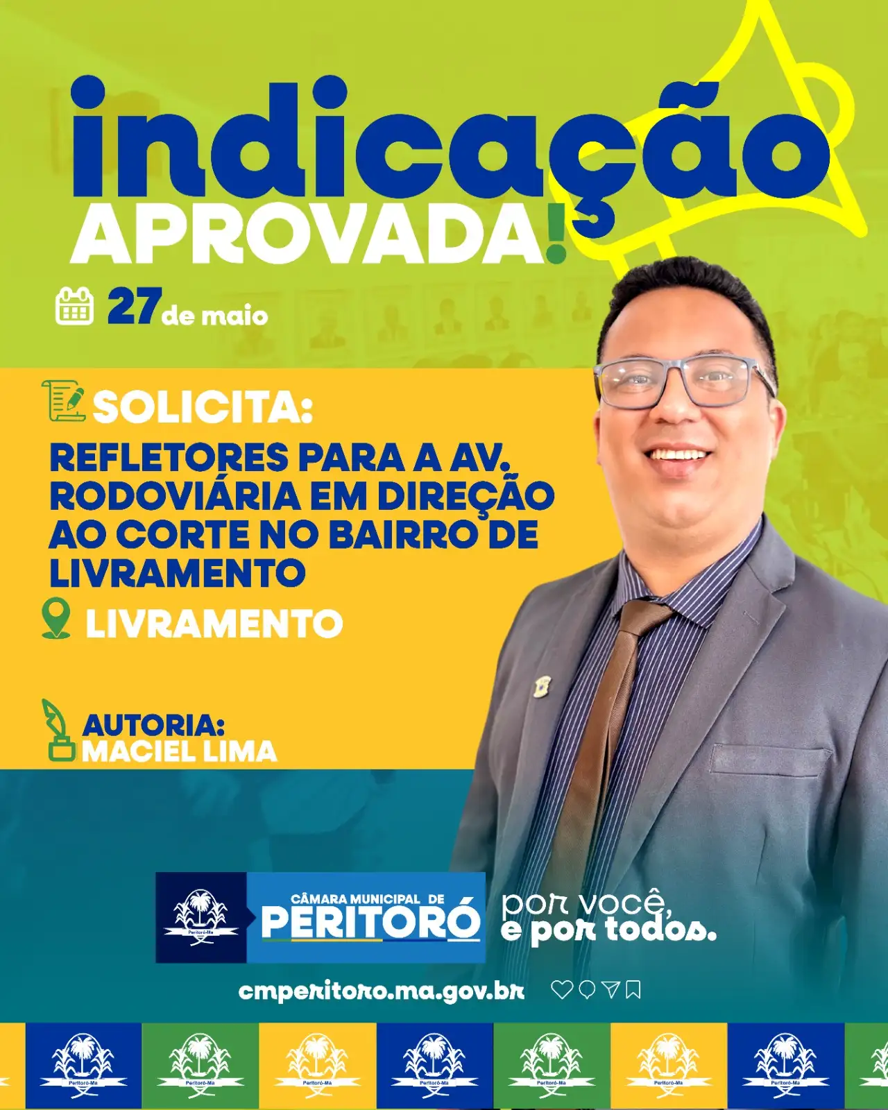 REFLETORES PARA A AVENIDA RODOVIÁRIA
