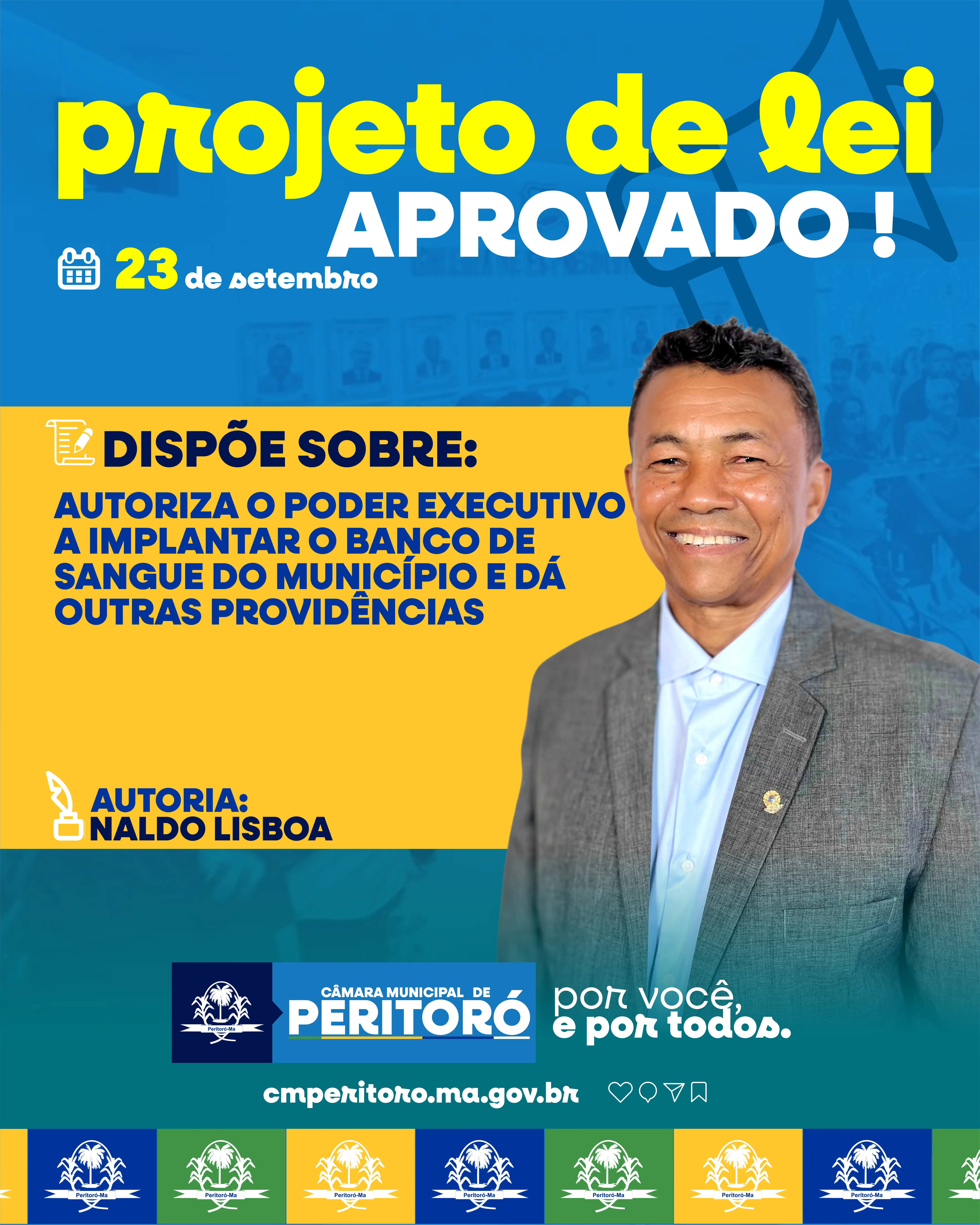 Autoriza o Poder Executivo a Implantar o Banco de Sangue no Município e dá outras providências