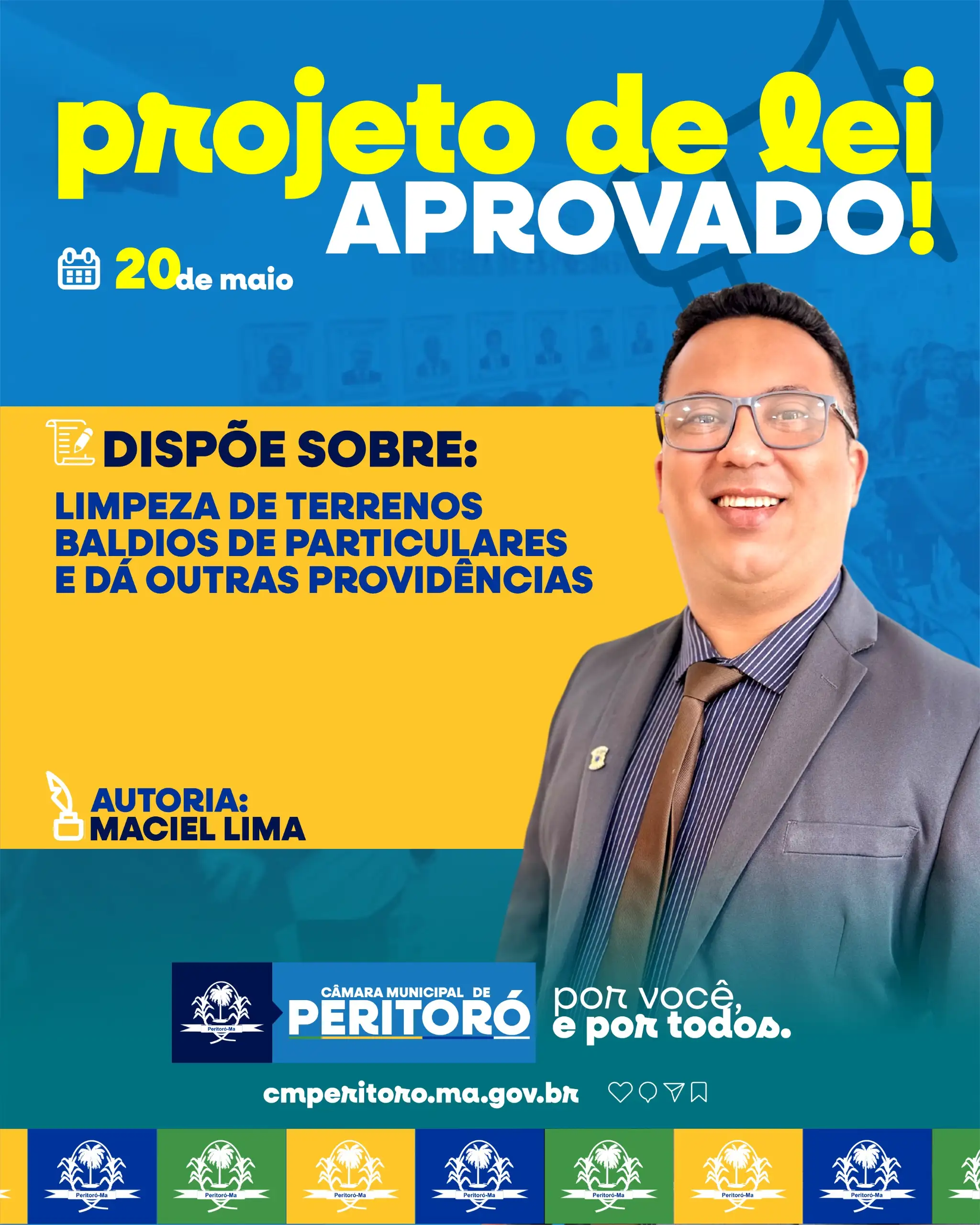 PROJETO DE LEI APROVADO: LIMPEZA DE TERRENOS BALDIOS DE PARTICULARES