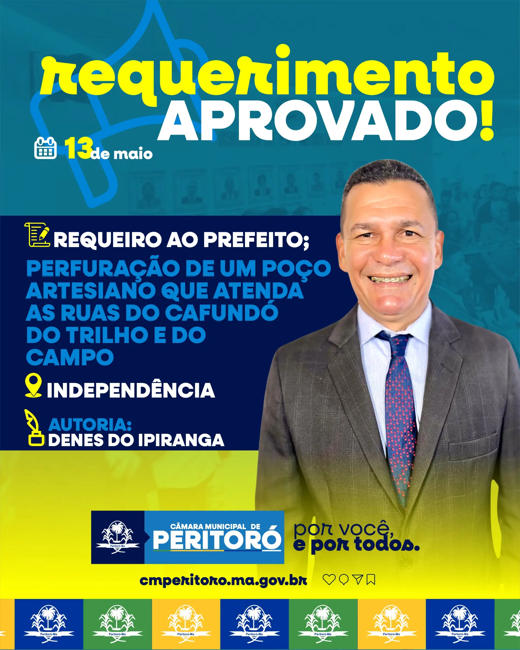 PERFFURAÇÃO DE UM POÇO ARTESIANO QUE ATENDA AS RUAS DO CAFUNDÓ DO TRILHO E DO CAMPO