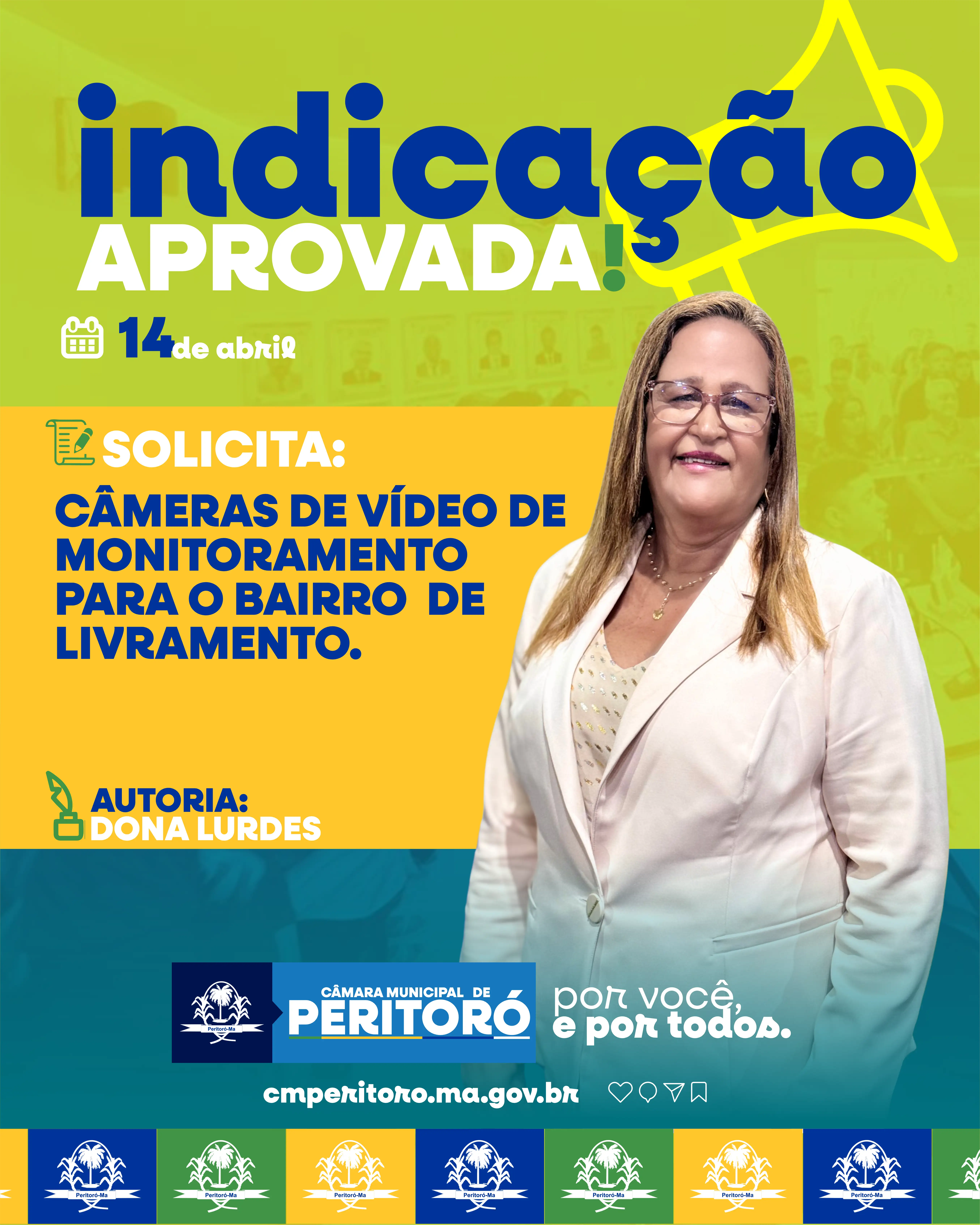 Câmeras de vídeo de monitoramento para o bairro de livramento.