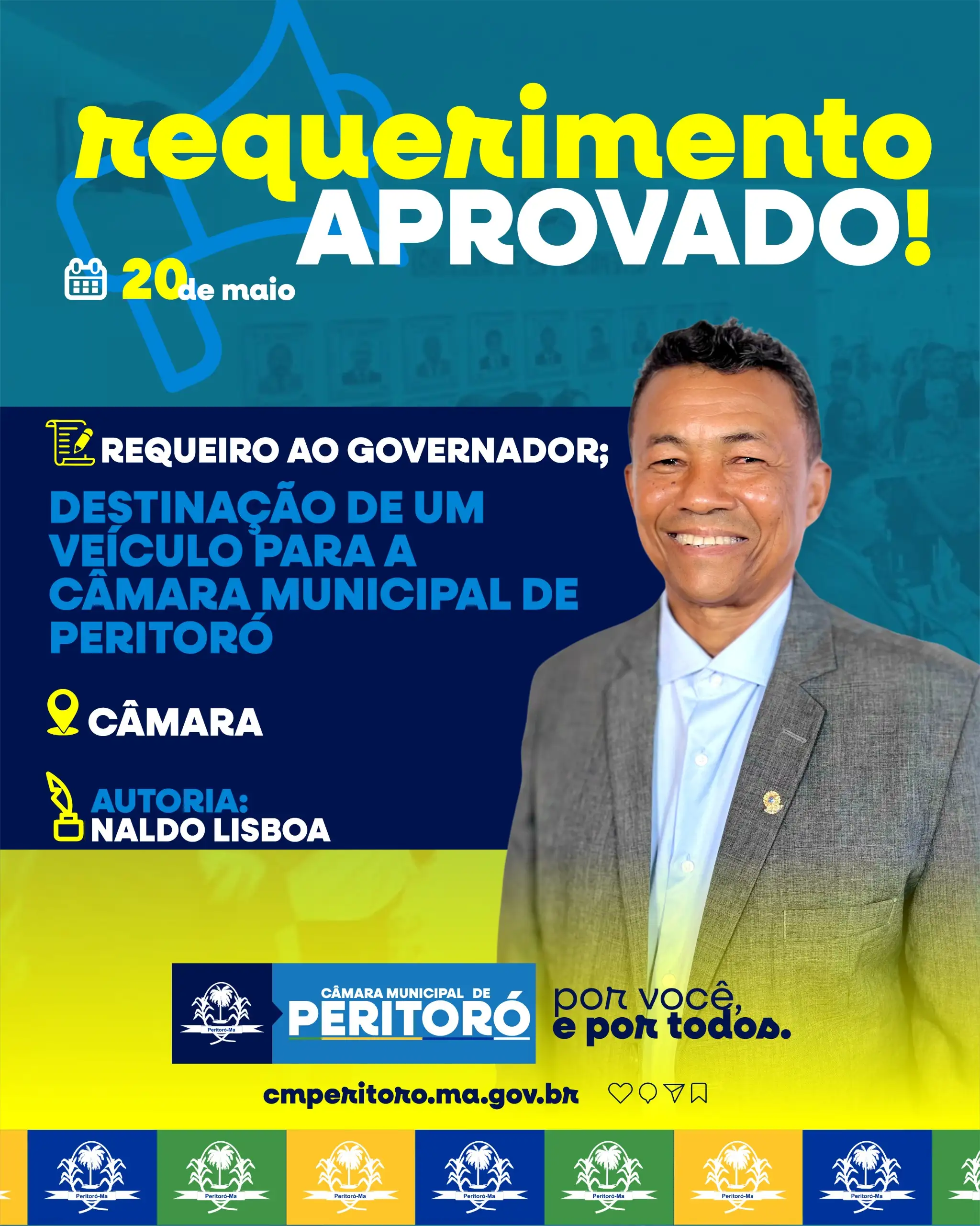 VEICULO PARA CÂMARA MUNICIPAL DE PERITORÓ