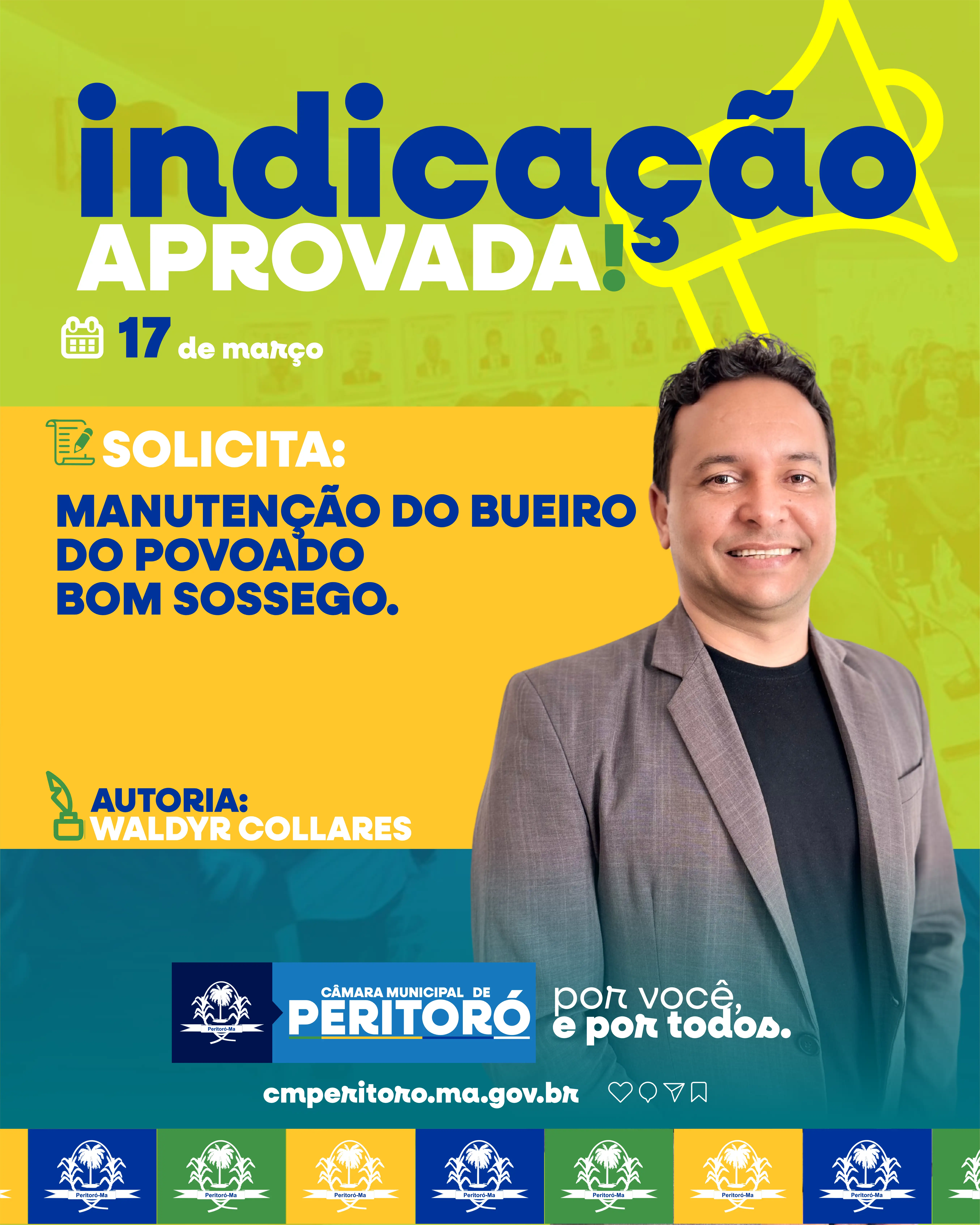 INDICAÇÃO DE Nº. 10/2026 de autoria do Vereador Waldyr Collares Costa Neto Silva