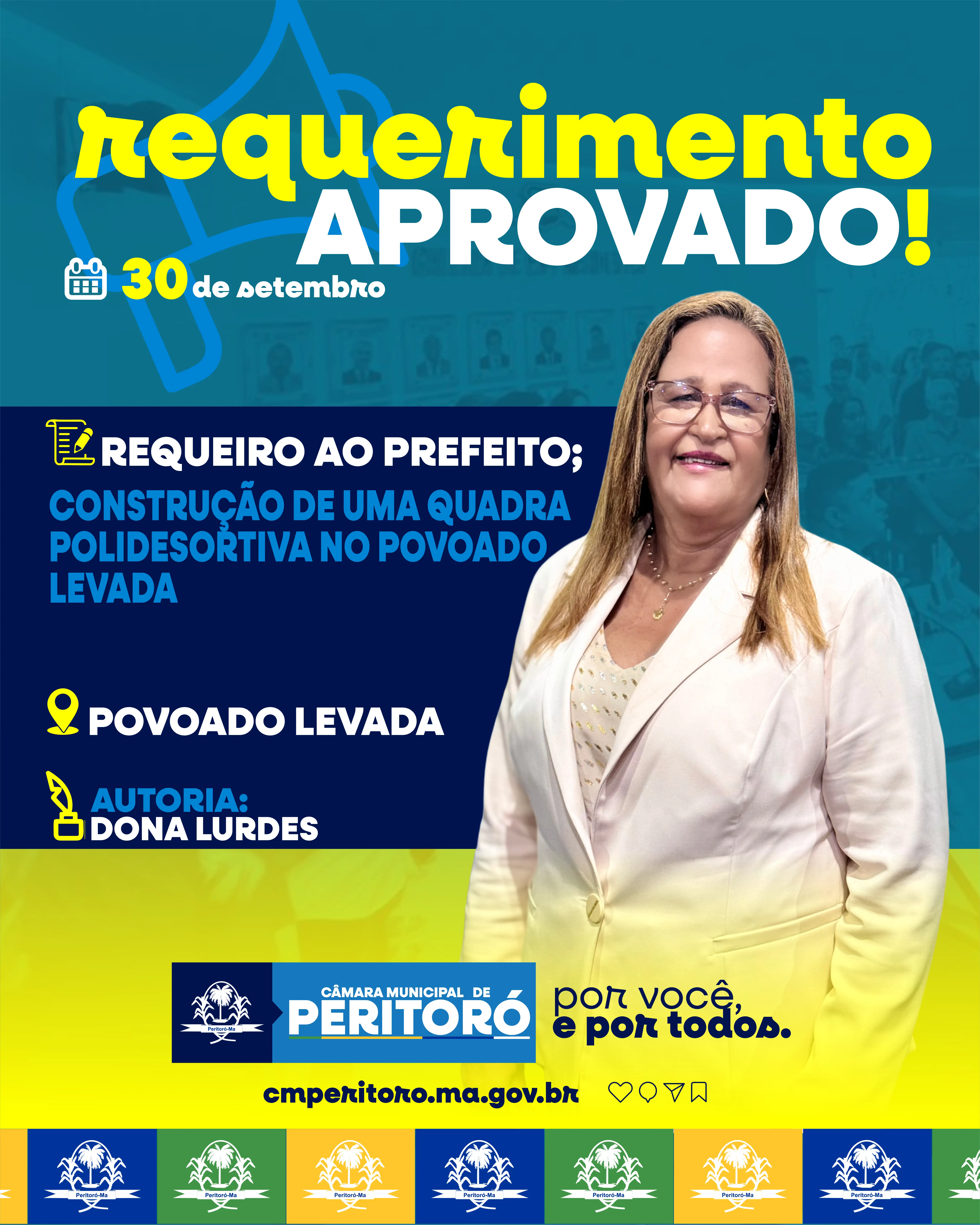 Construção de uma quadra poliesportiva no povoado Levada.