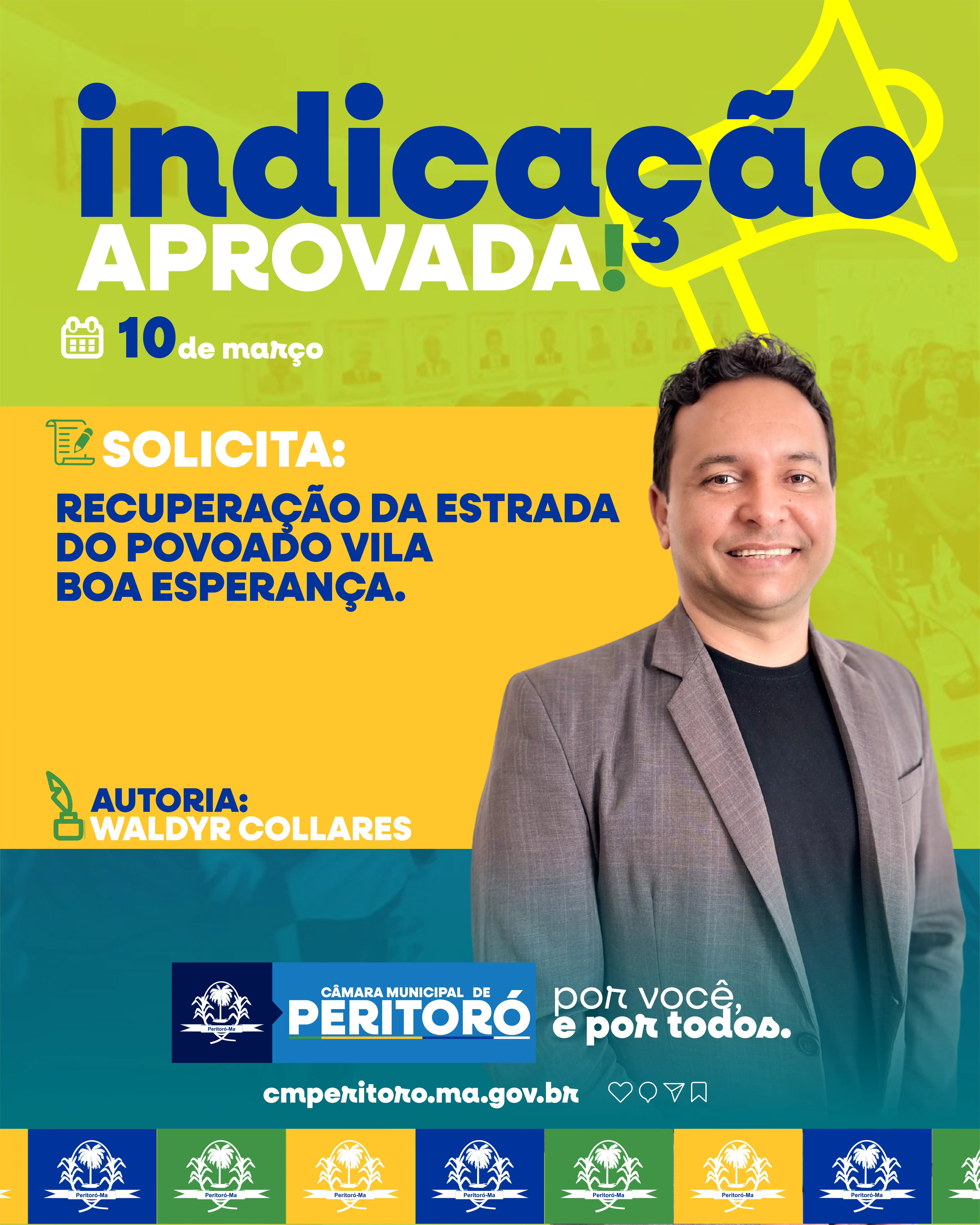 INDICAÇÃO DE Nº. 06/2026 de autoria do Vereador Waldyr Collares Costa Neto Silva