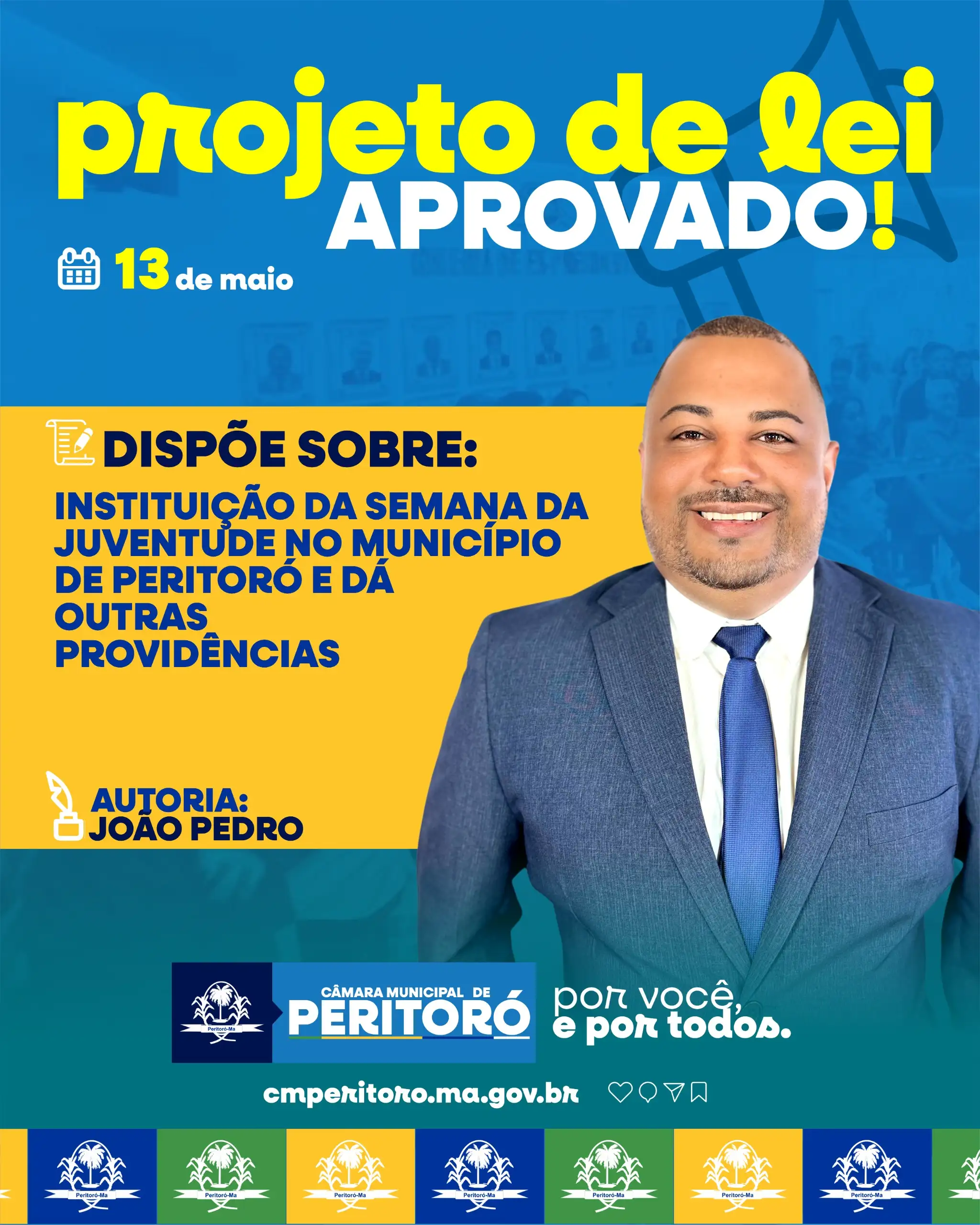 PROJETO DE LEI: INSTITUIÇÃO DA SEMANA DA JUVENTUDE