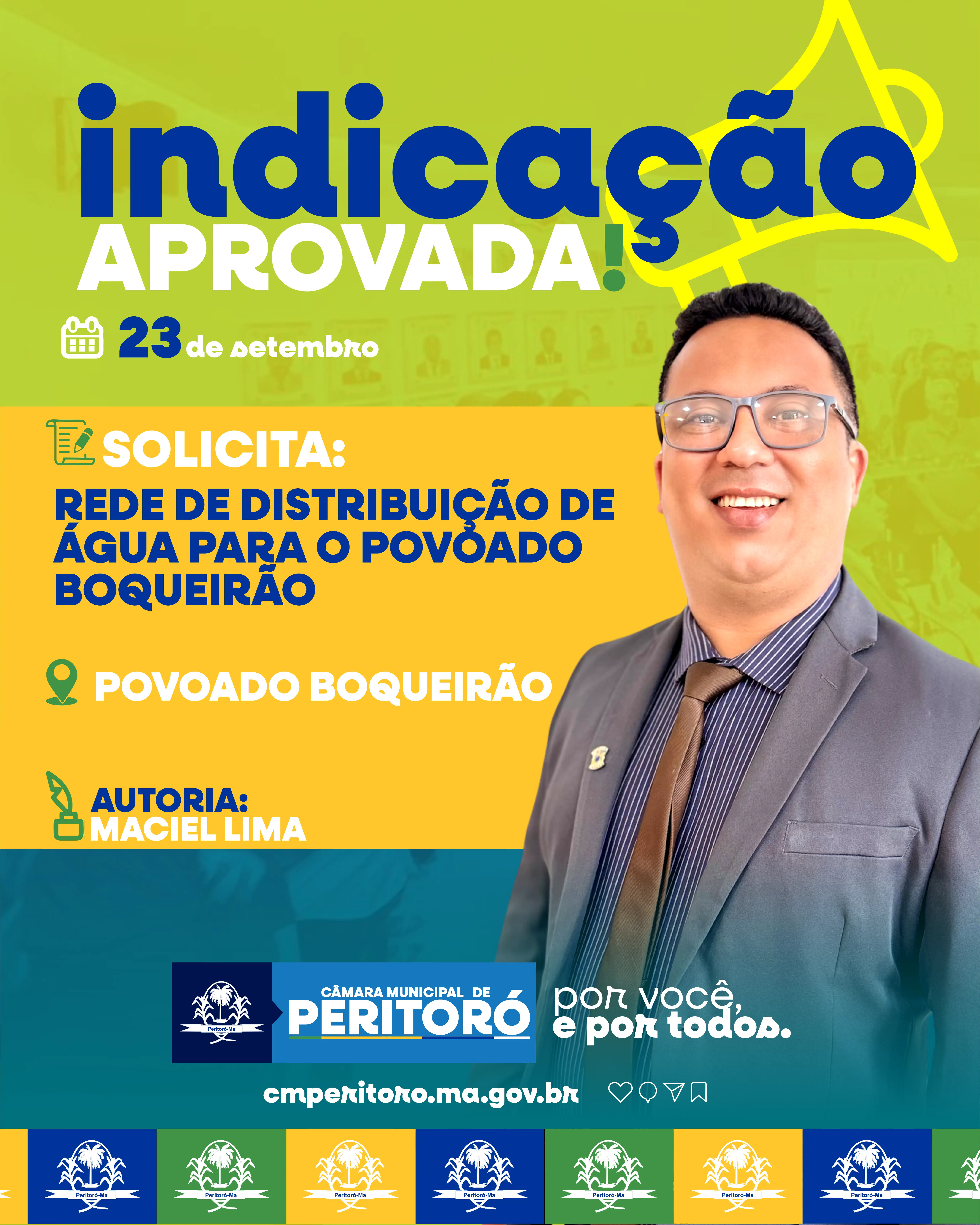 Rede de distribuição de água para o povoado Boqueirão.