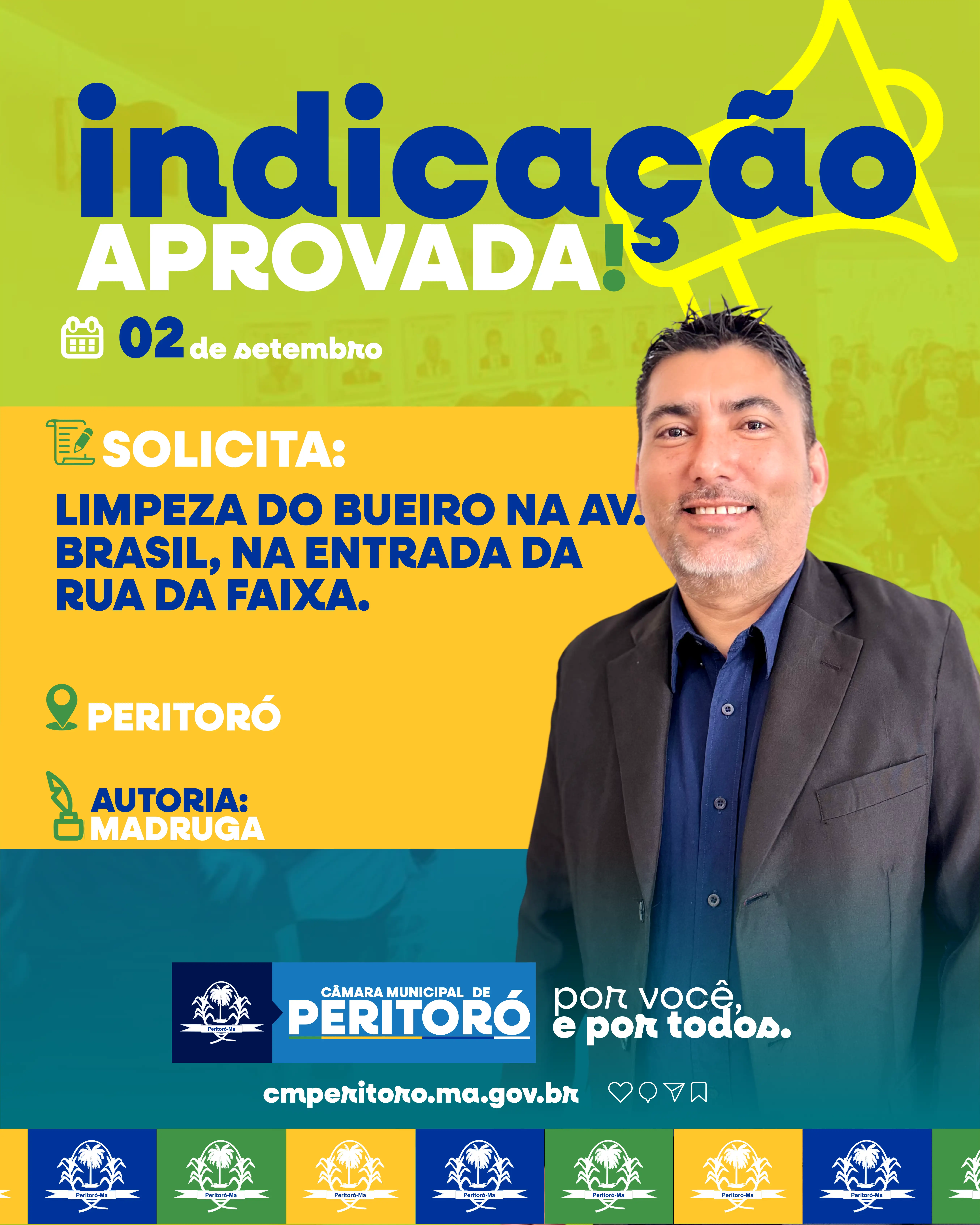 Limpeza do bueiro na Avenida Brasil na entrada da rua da Faixa