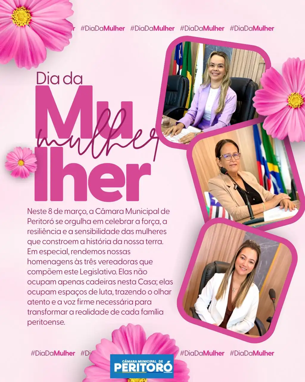 Feliz dia Internacional da Mulher