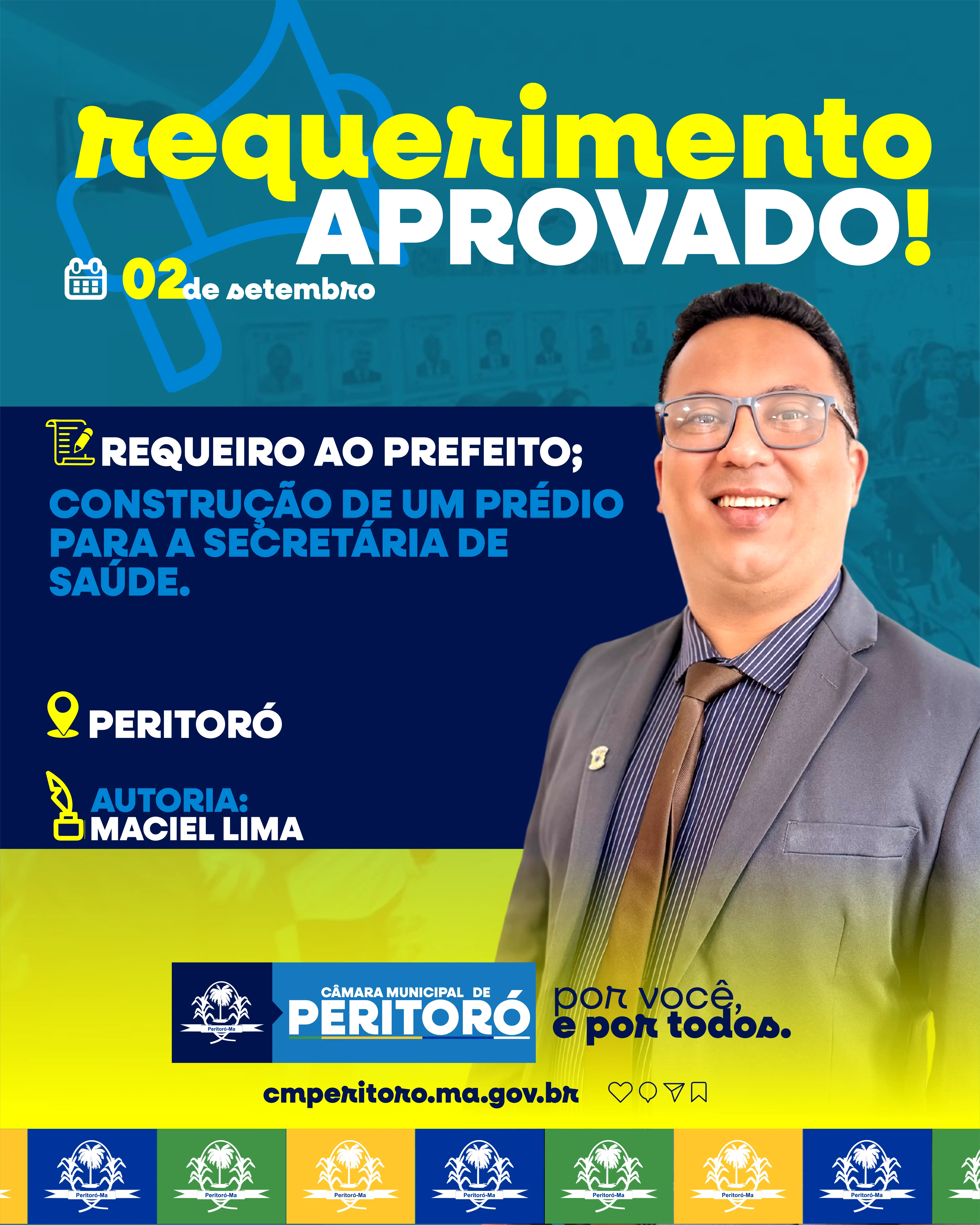 Construção de um prédio para a Secretaria de Saúde.