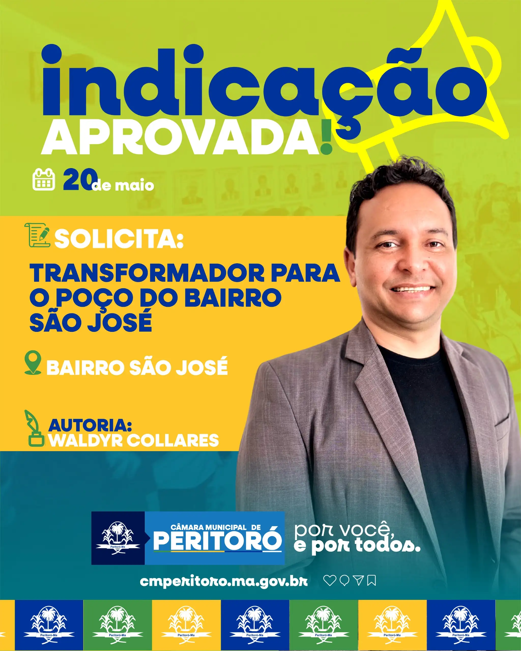 TRANSFORMADOR PARA O POÇO DO BAIRRO SÃO JOSÉ