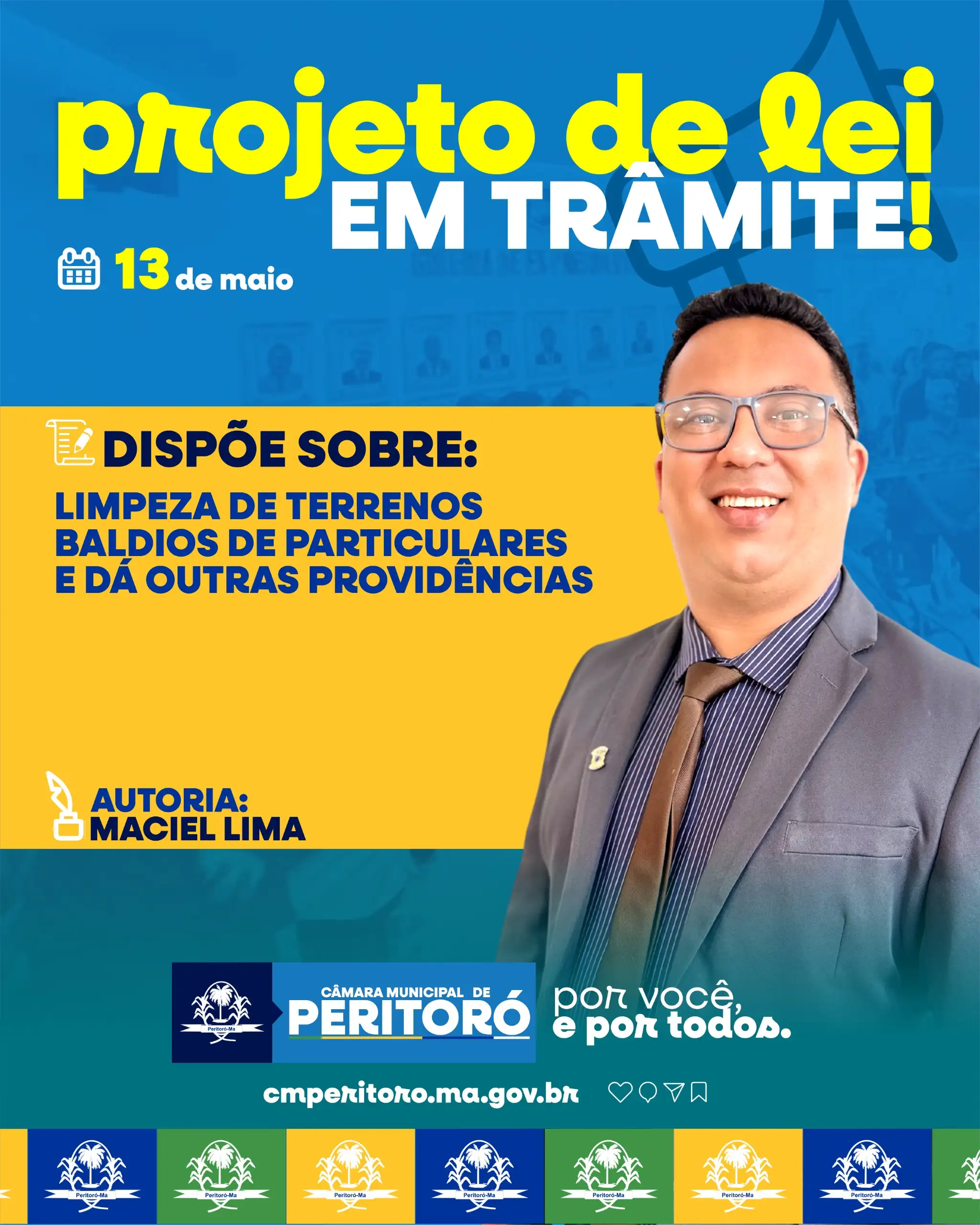 PROJETO DE LEI EM TRAMITE : LIMPEZA DE TERRENOS BALDIOS
