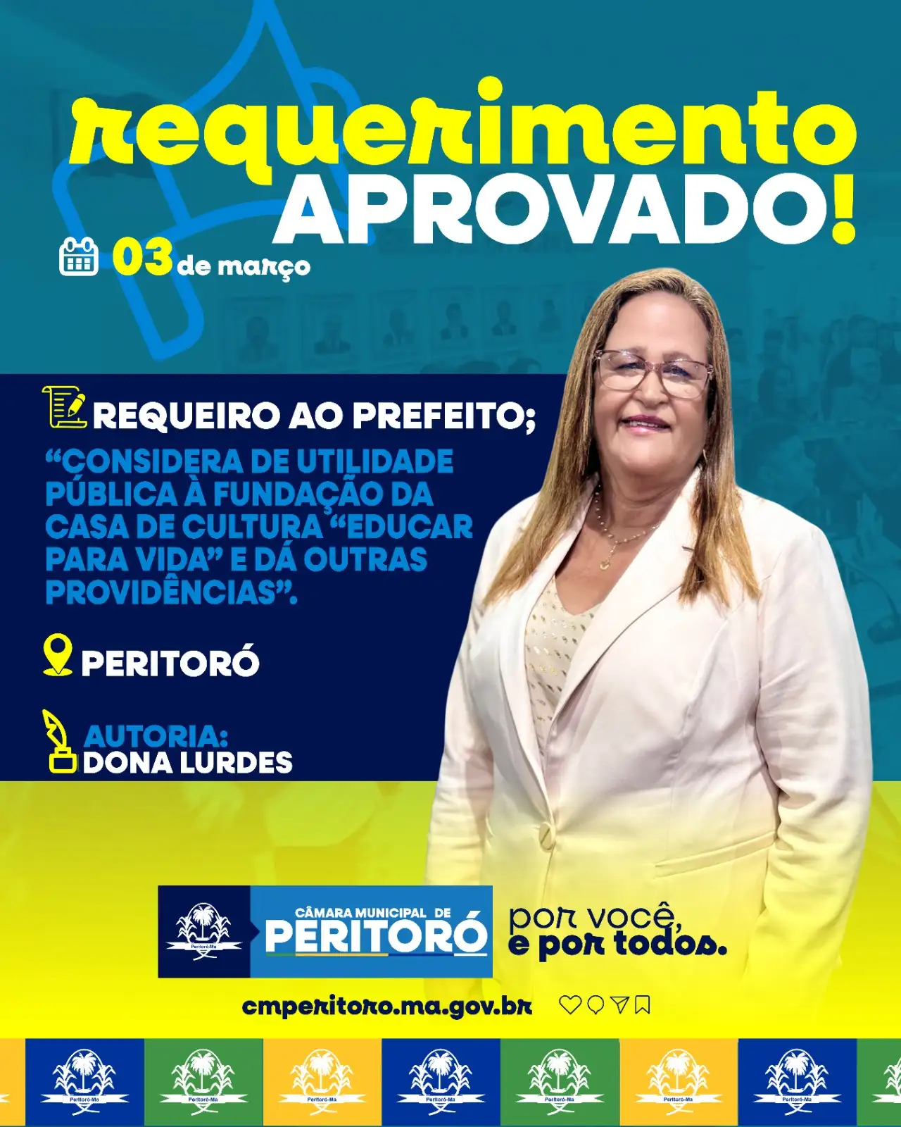 REQUERIMENTO DE N.º 07/2025 de autoria da Vereadora Maria Vieira da Silva